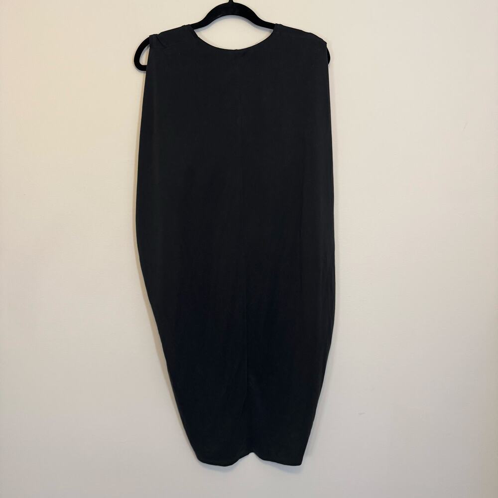 BCBG Maxazria Kerstin Tank Dress Medium Vintage Black Pullover V-Neck Sleeveless - Picture 4 of 9